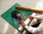 Black Woman, Coffee Print