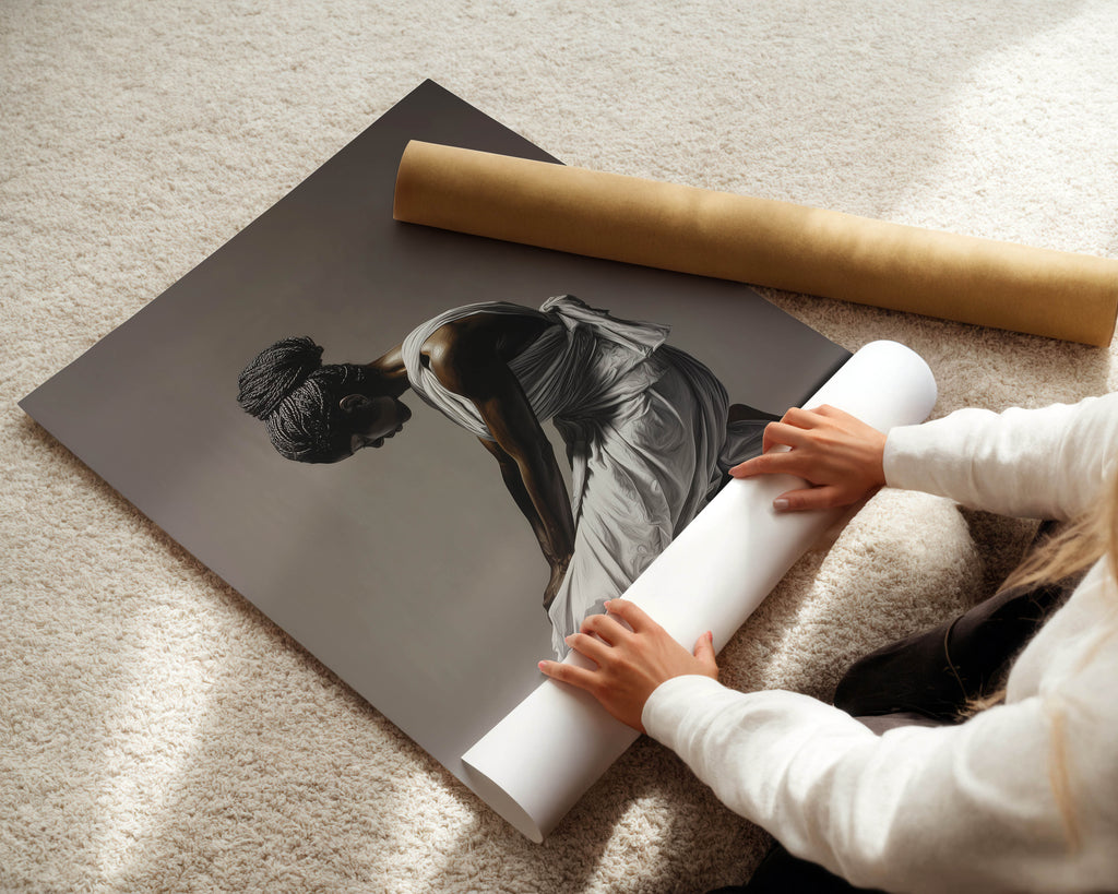 Black Woman, Praying II Print