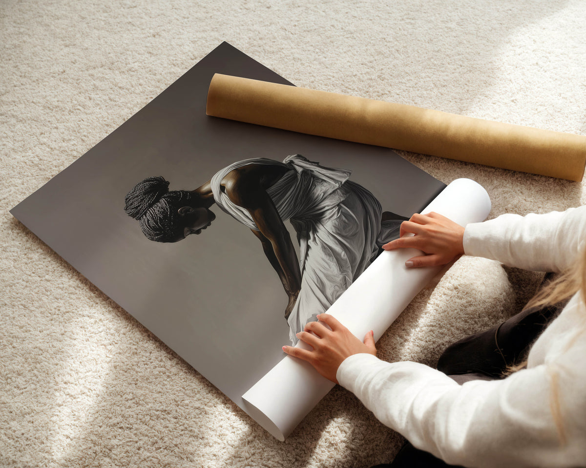 Black Woman, Praying II Print