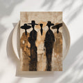 Faceless Black Elegance Print